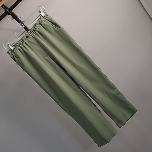 Alia petites sz 8P moss green pants - Picture 1 of 6